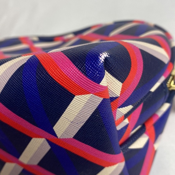 Trina Turk Make up toiletry case zipper geometric design - Picture 3 of 7